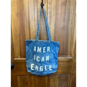 American‎ Eagle Distressed Denim Tote Bag